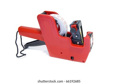 Shop Pricing Gun Isolated On A White Background