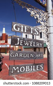 Shop Sign In Small Rural Texas Town 