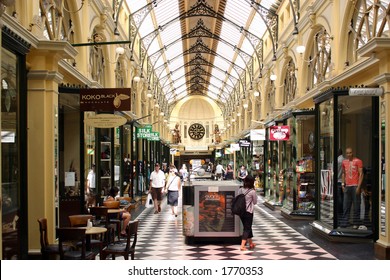 Shopping Arcade In Melbourne, Australia