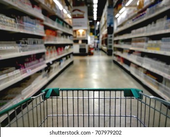 Shopping Cart First Person View In Market