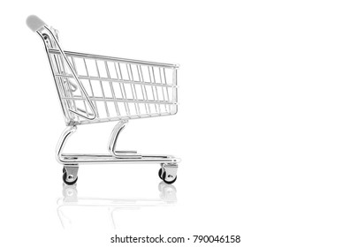 Shopping Cart On A White Background.