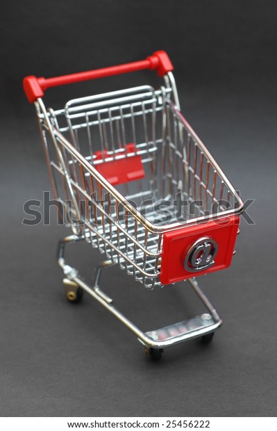 Shopping cart with at\
sign