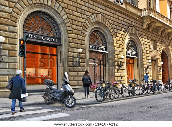 Florence Exterior Bulgari Store Fine 
