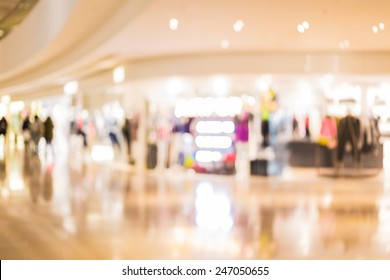 Shopping Mall Blurred Background