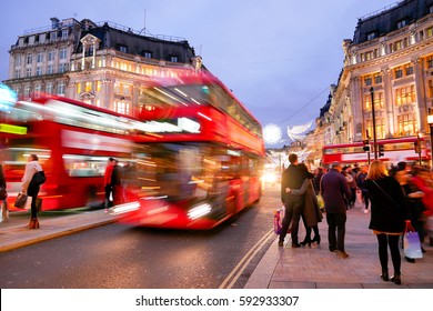 Shopping At Oxford Street, London, Christmas Day