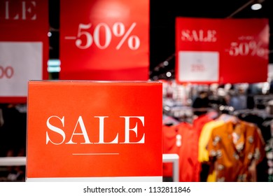 Shopping sale sign, various discounts d - Shutterstock ID 1132811846