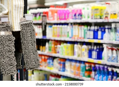 Shopping In Supermarket.(washing Powder,detergent,shampoo, Soap)	