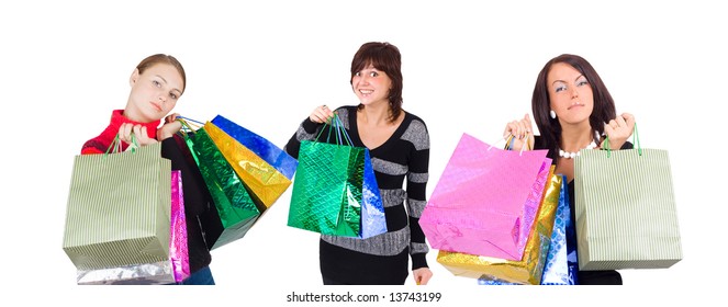 shopping in three rows