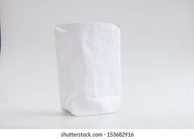 Shopping White Paper Bag.