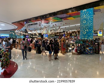 Shopping Within Terminal 4 Of Cancun International Airport. Cancun, Mexico, August 14th 2022