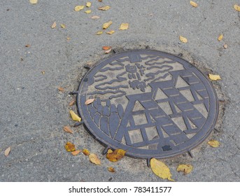 Shorakawa Go Manhole Cover.