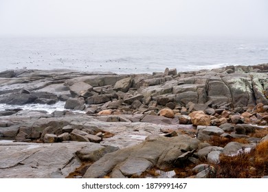 Shore Coastline York Maine USA