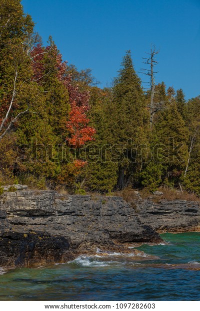 Shoreline Along Lake Michigan Door County Stock Photo Edit