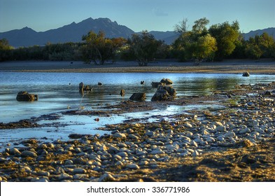 Shoreline Lake Mohave, Searchlight, Nevada, USA