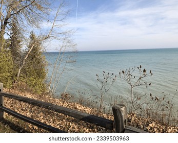 Shoreline in Sanilac County Michigan along Lake Huron. - Shutterstock ID 2339503963