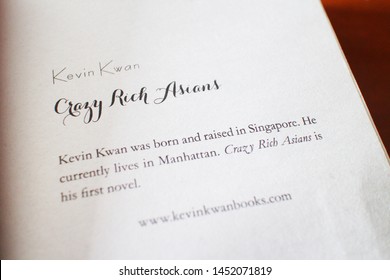 Short Biography Of Kevin Kwan In Crazy Rich Asians Book