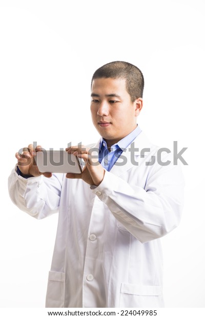 Short Hair Asian Man28 Years Olddoctor Stock Photo Edit Now