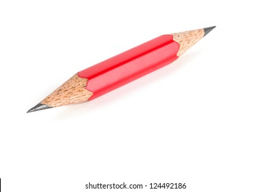 Short Pencil That Is Sharpened On Both Sides