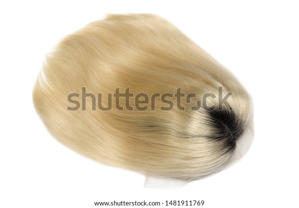 Short Straight Black Blonde Two Tone Stock Image Download Now