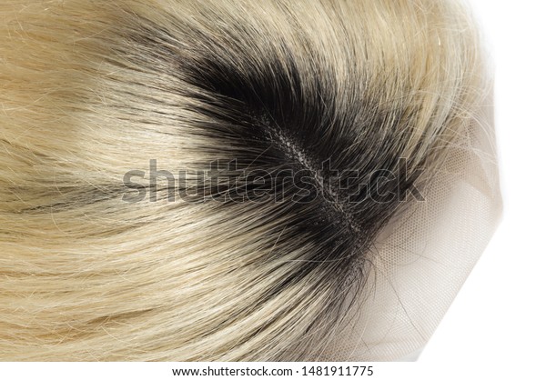 Short Straight Black Blonde Two Tone Stock Photo Edit Now 1481911775