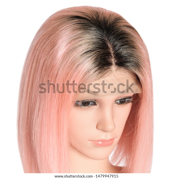 Short Straight Black Pink Two Tone Stock Photo Edit Now 1479947915