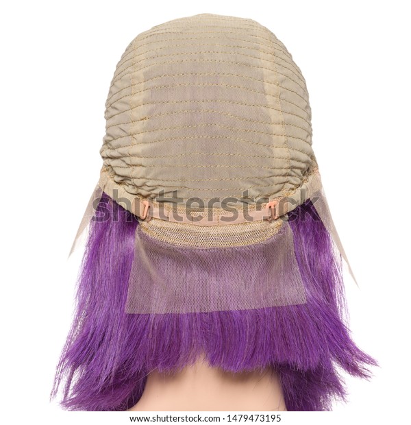 Short Straight Purple Human Hair Lace Stock Photo Edit Now