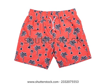 shorts for swimming on a white background isolated.