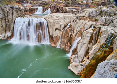 Shoshone Falls In Idaho During Early Spring