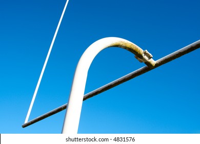 A Shot Of An American Football Goal Post