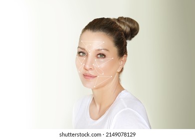 Shot of a beautiful woman. cosmetology concept.Hyaluronic acid injections for specific areas. - Shutterstock ID 2149078129
