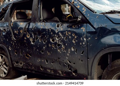 Shot Cars During War Ukraine Shot Stock Photo 2149414739 | Shutterstock