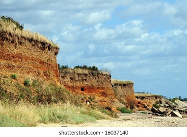 shot of cliffs and beach