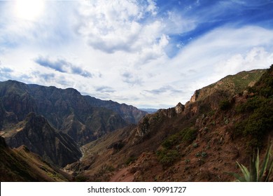 A Shot Of The Copper Canyon In Mexico