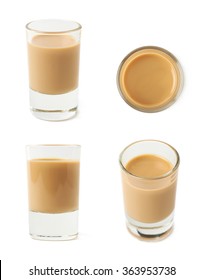 Shot Of Cream Liqueur Isolated