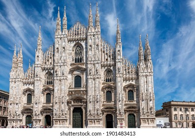 A Shot Of The Duomo Di Milano In Milan, Italy