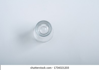 Shot Glass Upside Down With The Angle Of The Photo Taking From Above