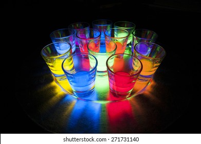 glow stick shot glasses