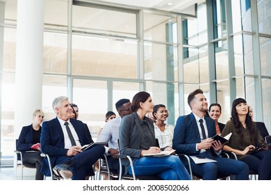 Shot Group Businesspeople Attending Conference Stock Photo 2008502066 ...