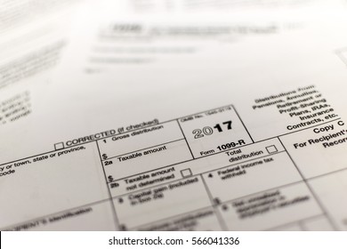 A Shot Of IRS Tax Forms. 