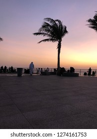 A Shot Of Jeddah Waterfront After Sunset