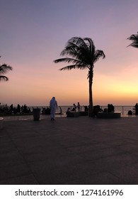 Shot Of Jeddah Waterfront After Sunset