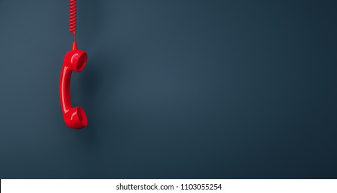 Shot of a landline telephone receiver with copy space for individual text - Shutterstock ID 1103055254