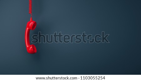Shot of a landline telephone receiver with copy space for individual text