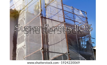 shot of man at work, concept of Super Bonus 110%