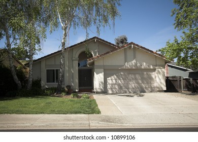 Shot Of A Northern California Suburban Home