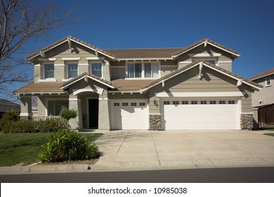 Shot Of A Northern California Suburban Home