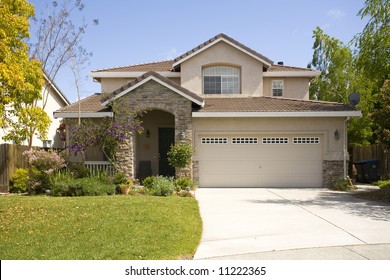 Shot Of A Northern California Suburban Home