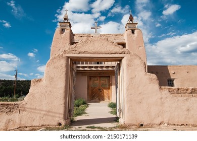 A Shot Of Old Spanish Mission Church In Las Trampas