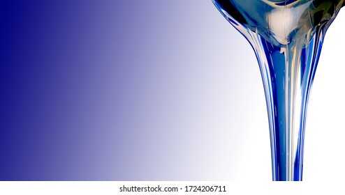 Shot Of Pouring High Viscosity Gel On Studio Background With Copy Space