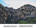 Shot of a Rocky Mountain off of West Fork Trail in Sedona, Arizona. This hiking trail is in Oak Creek Canyon.